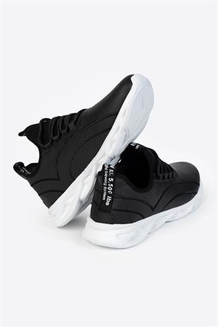 Letoon LTN101 Erkek Siyah Beyaz Renk Spor Ayakkabı 