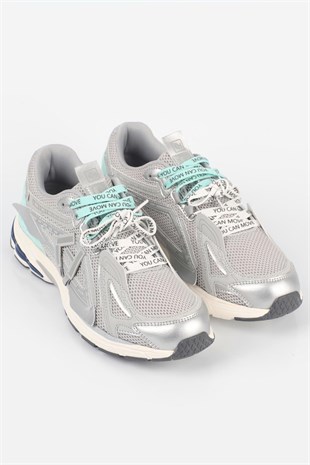 Letoon  MOVE-105 Kalın Tabanlı File Detaylı Bağcıklı Günlük Sneaker Spor Ayakkabı GRİ