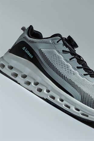 Letoon Move-18 Gri Renk Havalı Tabanlı Spor Ayakkabı