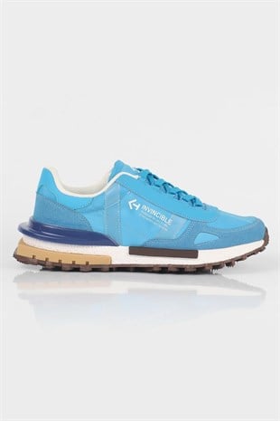 Letoon  MOVE-30 Unisex Retro Kalın Tabanlı Bağcıklı Günlük Sneaker Spor Ayakkabı MAVİ