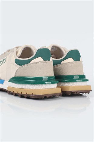 Letoon  MOVE-30 Unisex Retro Kalın Tabanlı Bağcıklı Günlük Sneaker Spor Ayakkabı BEJ