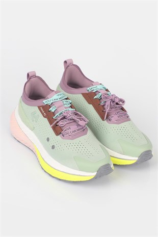 Letoon  MOVE-41 Unisex Yüksek Tabanlı Sneaker MİNT YEŞİLİ