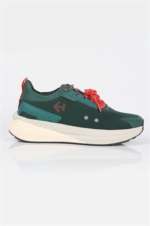 Letoon  MOVE-41 Unisex Yüksek Tabanlı Sneaker YEŞİL