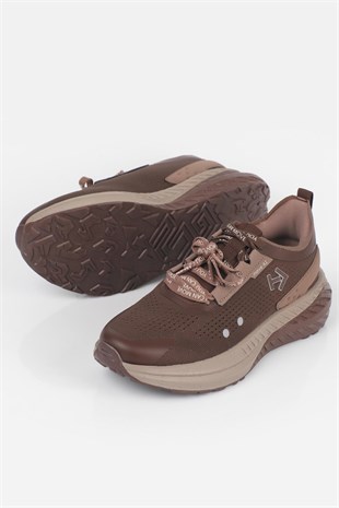 Letoon  MOVE-41 Unisex Yüksek Tabanlı Sneaker KAHVERENGİ