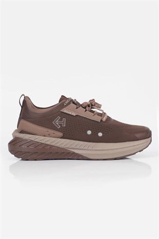 Letoon  MOVE-41 Unisex Yüksek Tabanlı Sneaker KAHVERENGİ
