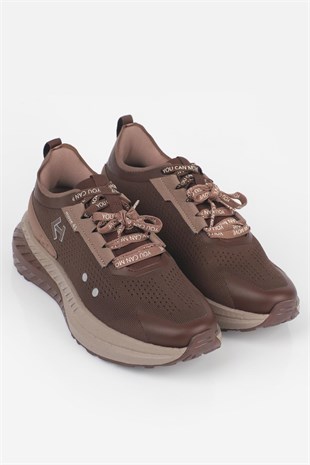 Letoon  MOVE-41 Unisex Yüksek Tabanlı Sneaker KAHVERENGİ