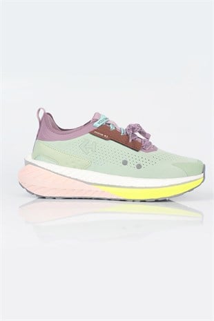 Letoon  MOVE-41 Unisex Yüksek Tabanlı Sneaker MİNT YEŞİLİ