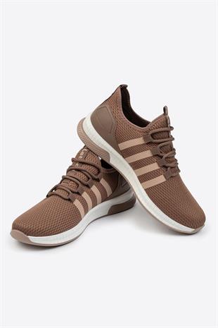 Unısex Kahverengi Spor Ayakkabı 