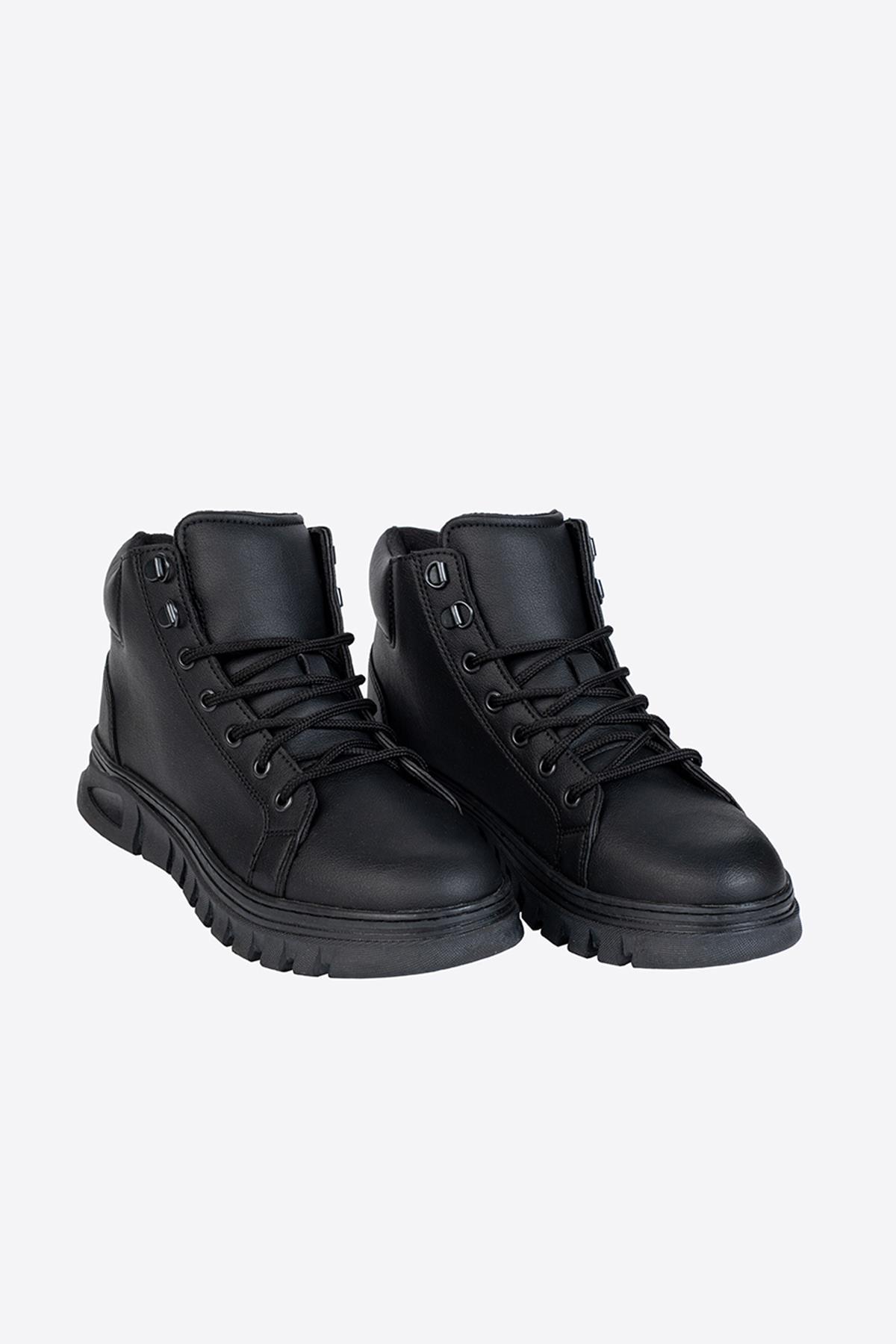 Letoon Ecco Siyah Renk Kışlık Kauçuk Taban Bot  Letoon Ecco Siyah Renk Kışlık Kauçuk Taban Bot  