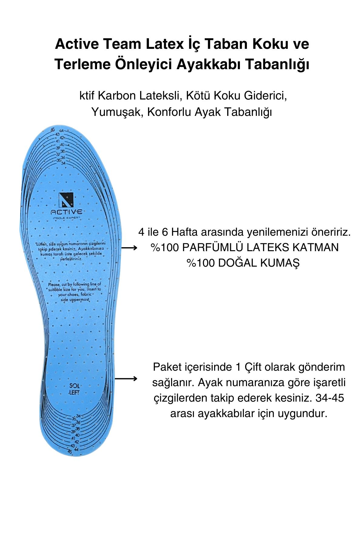 Letoon Deep-6 Unısex Latex Koku ve Terleme Önleyici TabanlıkLetoon Deep-6 Unısex Latex Koku ve Terleme Önleyici Tabanlık