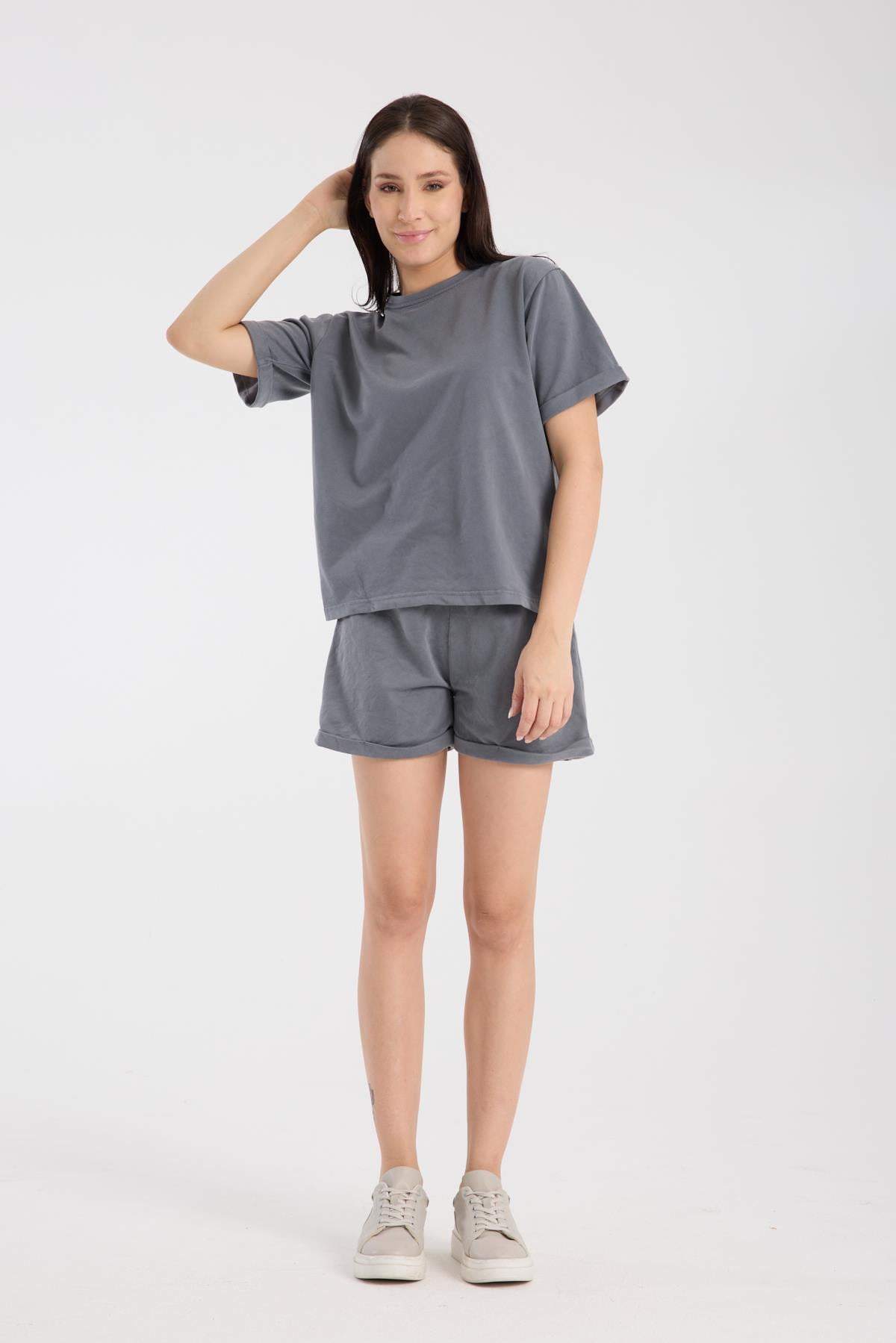 Letoon Ltn-G200 Kısa Kollu T-shirt Şort TakımLetoon Ltn-G200 Kısa Kollu T-shirt Şort Takım