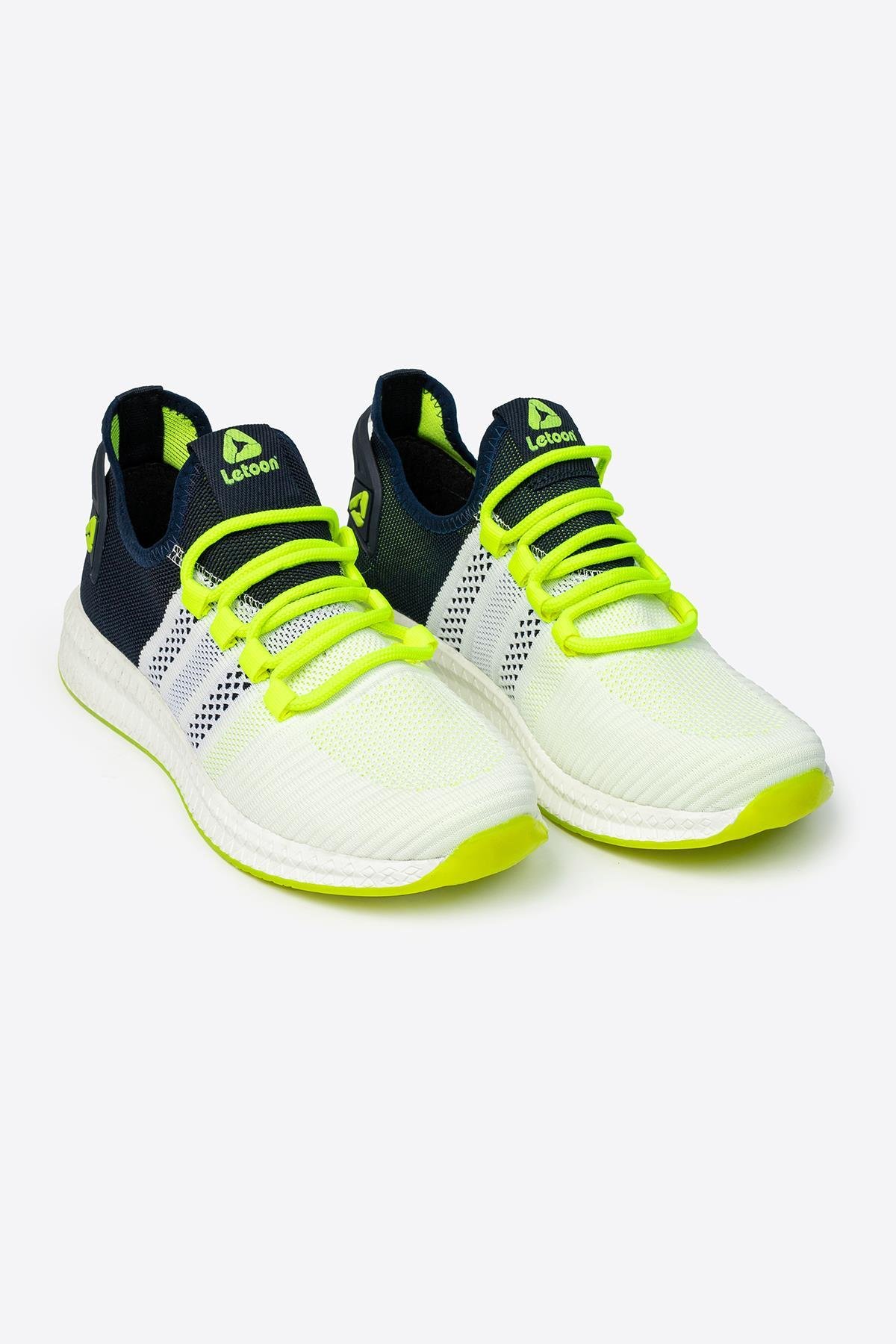 Letoon 2103 Unisex Beyaz Lacivert Spor AyakkabıLetoon 2103 Unisex Beyaz Lacivert Spor Ayakkabı