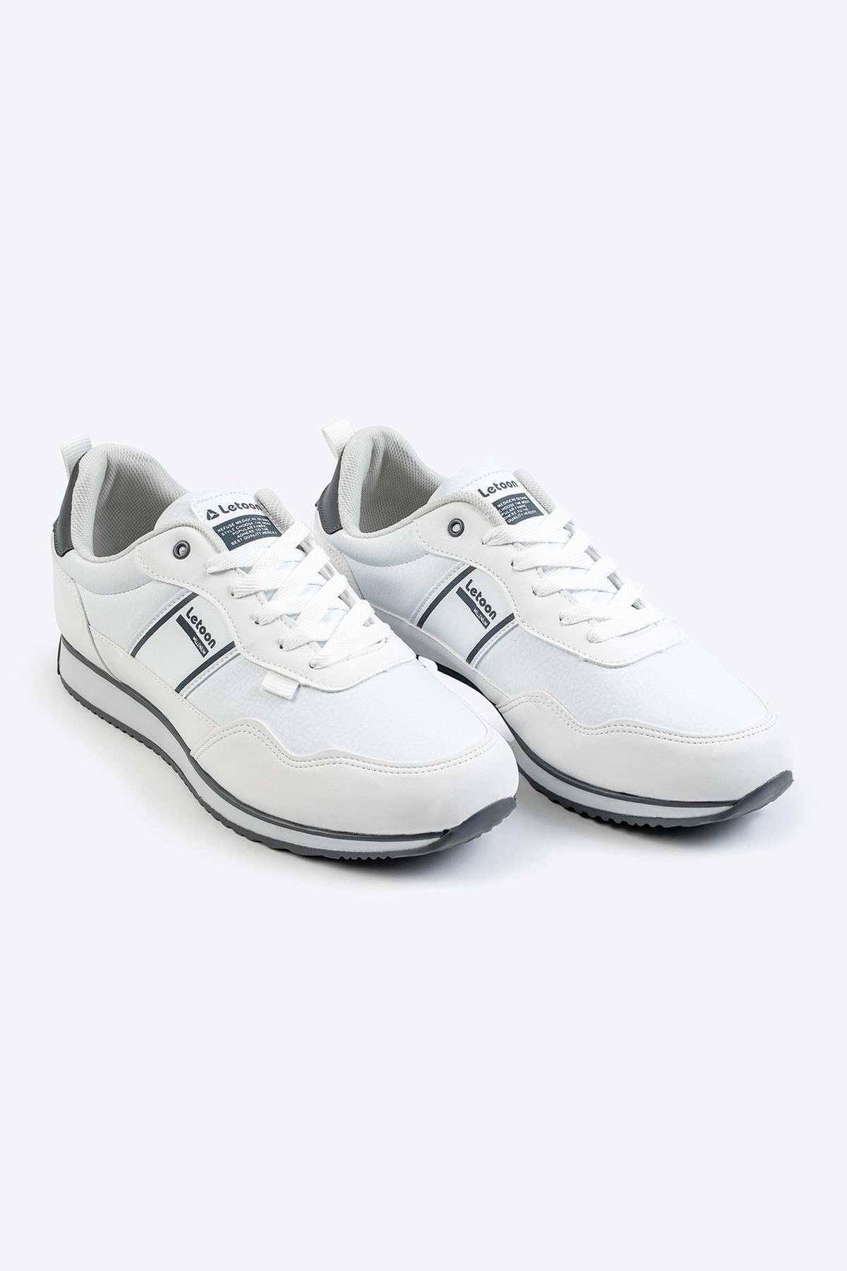 Letoon Cello-1 Baskılı Beyaz Erkek Rahat Spor Ayakkabı Letoon Cello-1 Baskılı Beyaz Erkek Rahat Spor Ayakkabı 