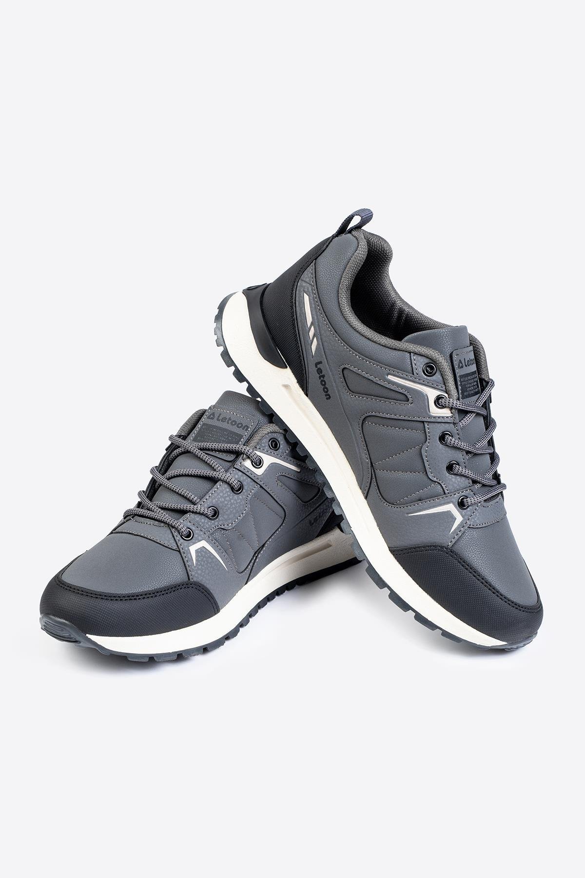 Letoon Cyrax Erkek Baskılı Füme Spor AyakkabıLetoon Cyrax Erkek Baskılı Füme Spor Ayakkabı