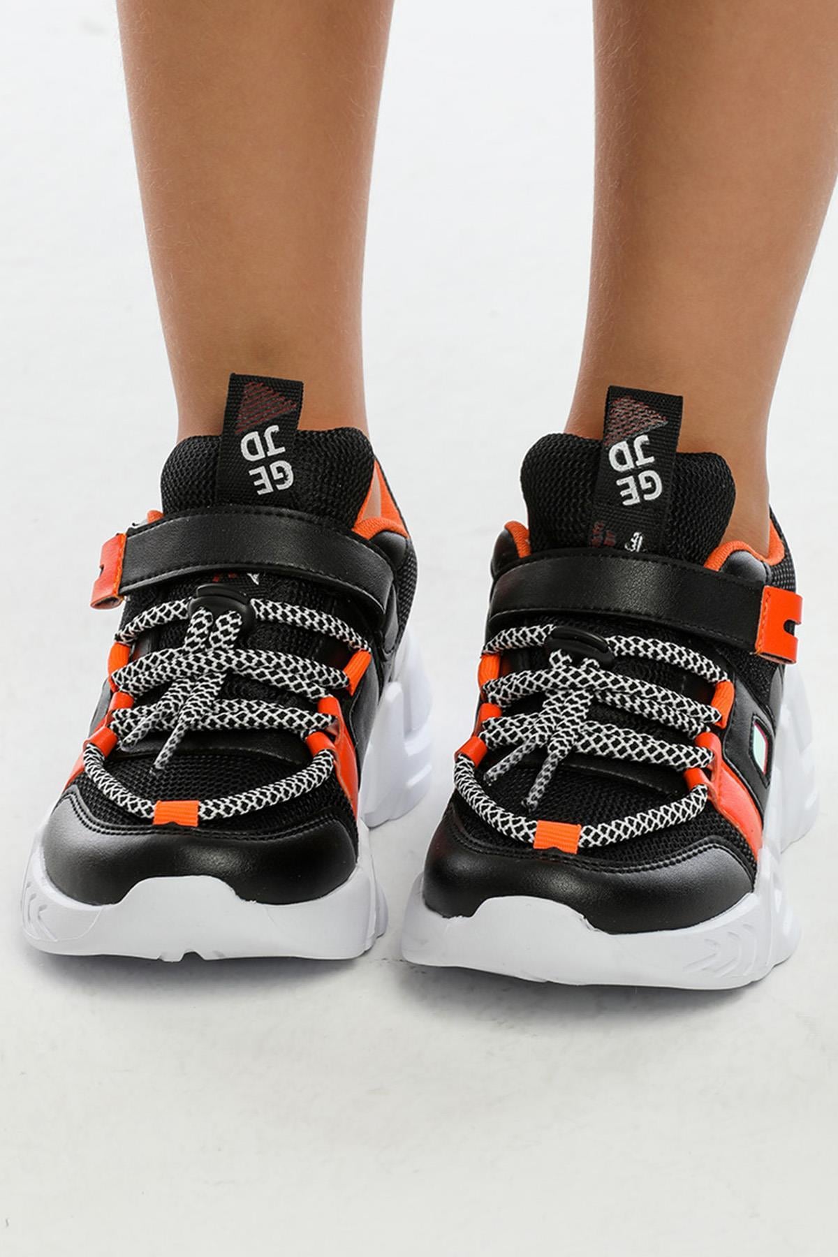 Letoon Kids01 Çocuk Unisex Siyah Spor AyakkabıLetoon Kids01 Çocuk Unisex Siyah Spor Ayakkabı