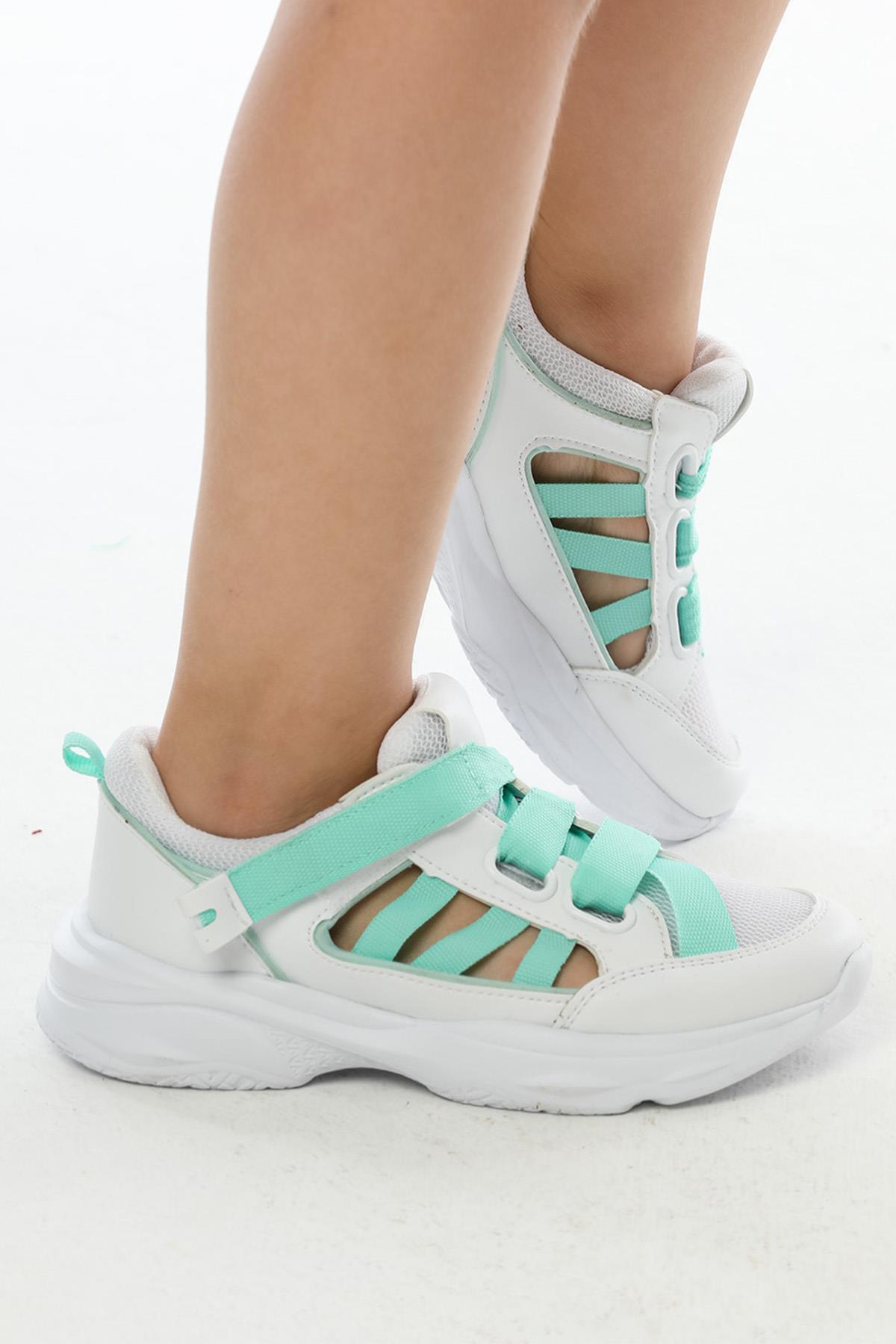 Letoon Kids02 Unisex Çocuk Beyaz Mavi SandaletLetoon Kids02 Unisex Çocuk Beyaz Mavi Sandalet