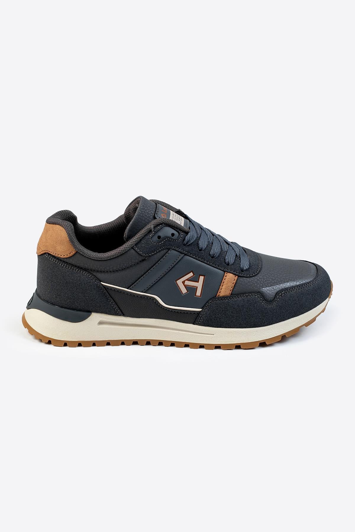 Letoon Logo Baskılı Erkek Premium Füme Sneaker 