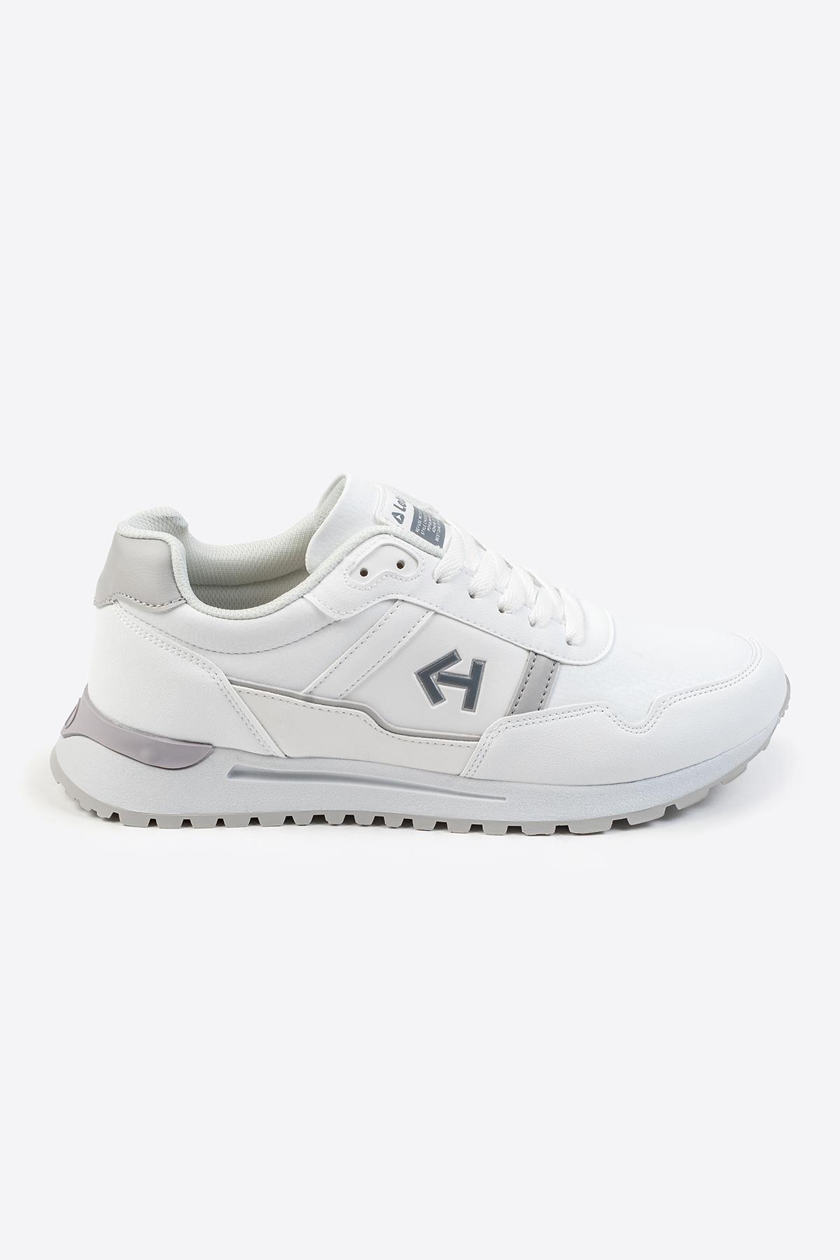 Letoon Logo Baskılı Erkek Premium Beyaz Sneaker 