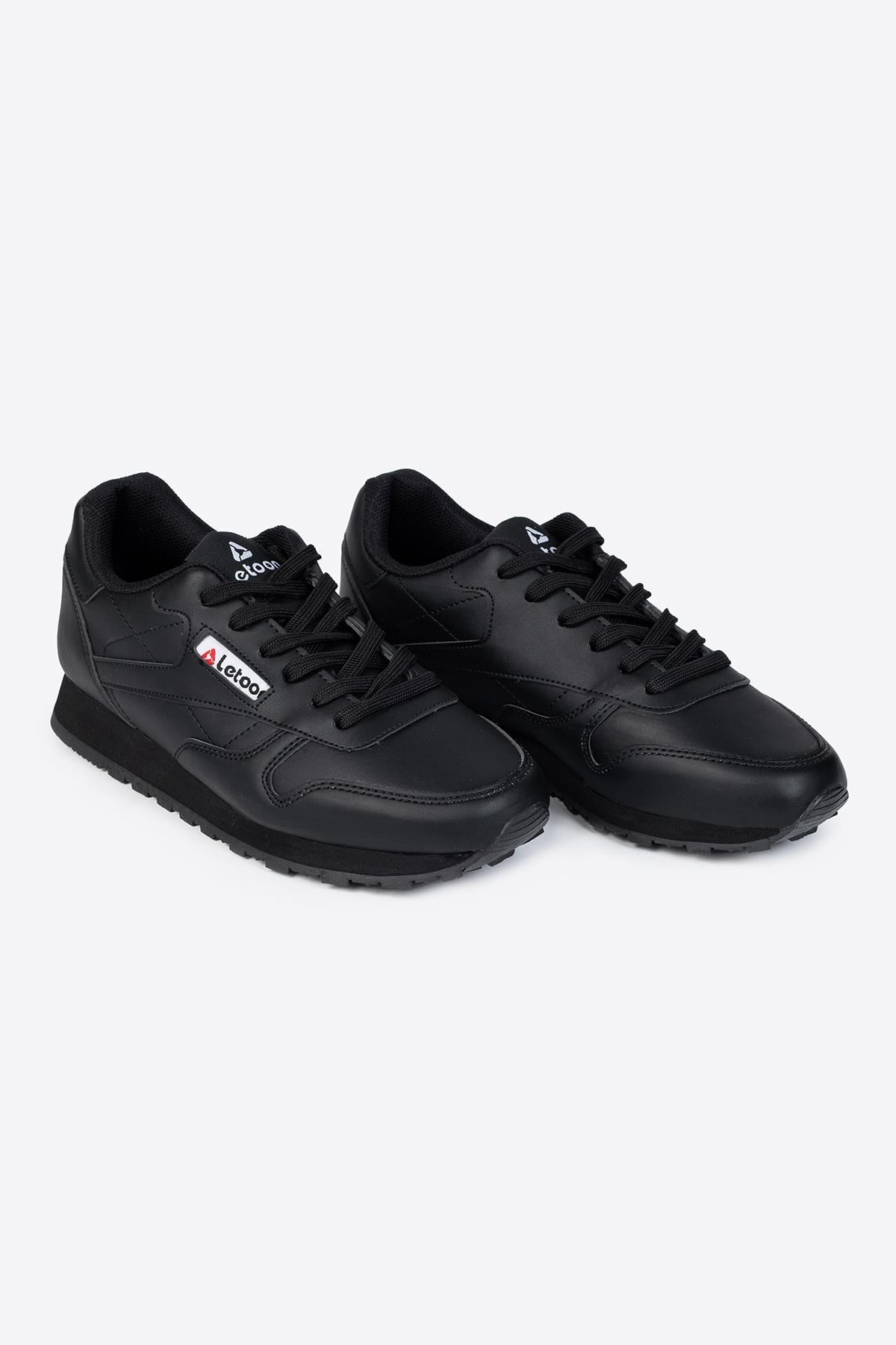 Letoon LTN-MARATON Unisex Siyah Spor AyakkabıLetoon LTN-MARATON Unisex Siyah Spor Ayakkabı
