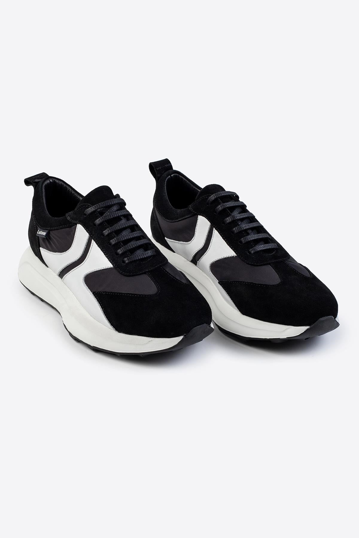 Letoon LTN-S01 Deri Siyah Erkek Sneaker