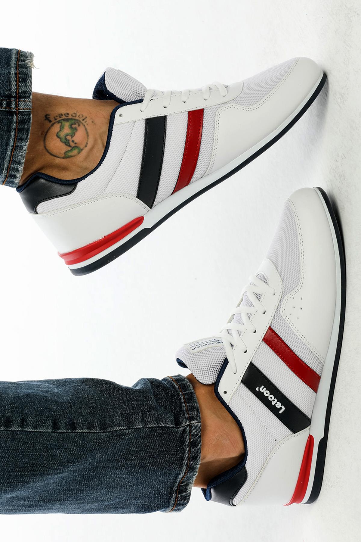 Letoon LTN07 Unisex Beyaz Günlük AyakkabıLetoon LTN07 Unisex Beyaz Günlük Ayakkabı