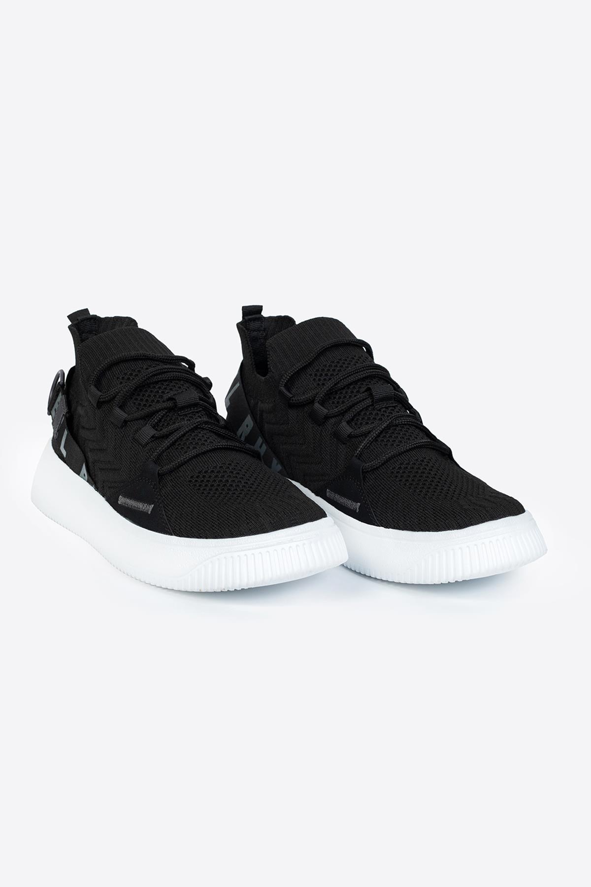 Letoon Mix Erkek Siyah Spor Ayakkabı SneakerLetoon Mix Erkek Siyah Spor Ayakkabı Sneaker