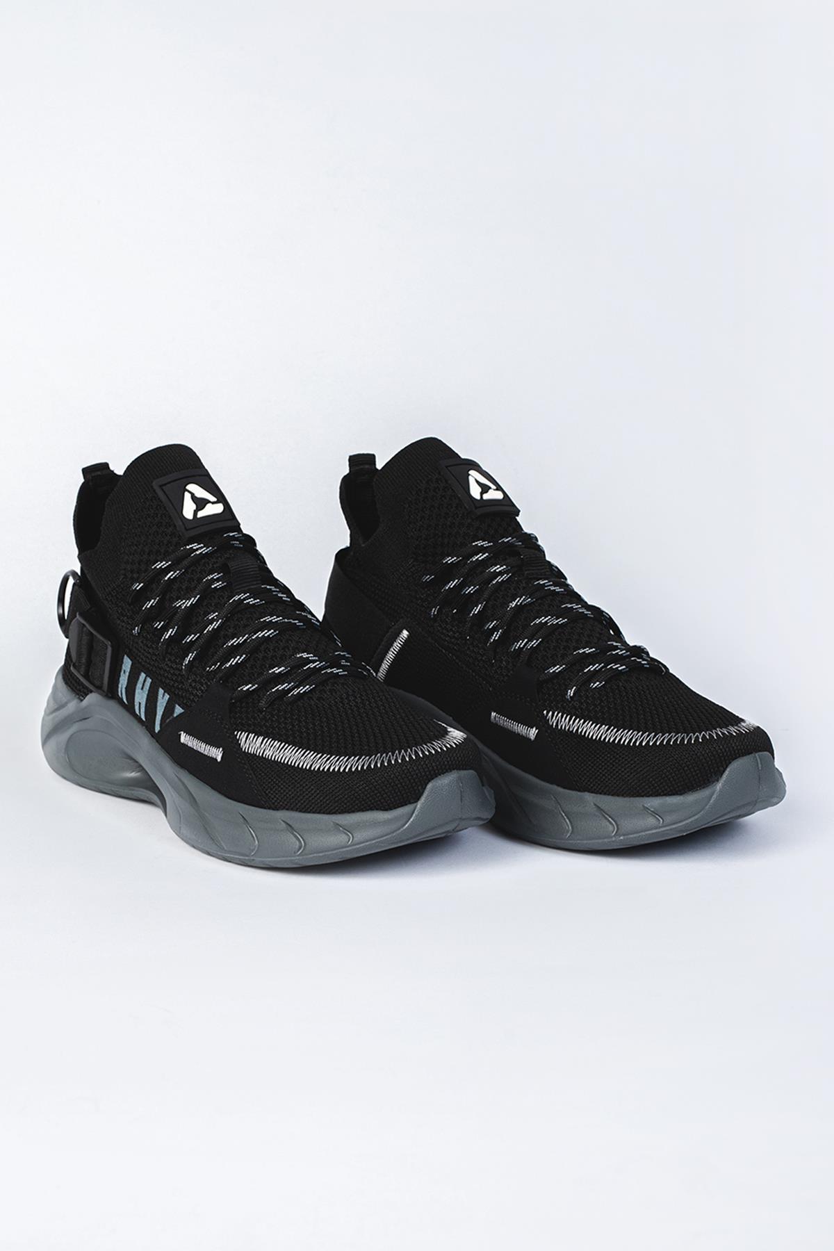 Letoon Ritim Unisex Füme Siyah Sneaker AyakkabıLetoon Ritim Unisex Füme Siyah Sneaker Ayakkabı