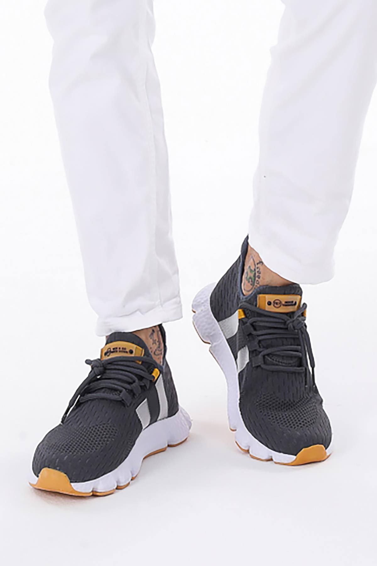 Letoon Te7 Unisex Füme Hardal Spor Ayakkabı