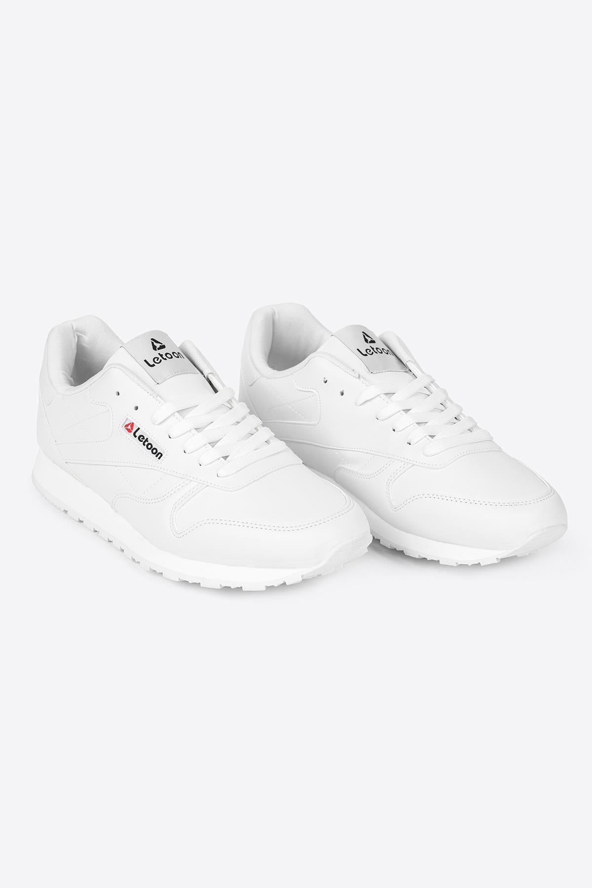 Unisex Beyaz Spor AyakkabıUnisex Beyaz Spor Ayakkabı