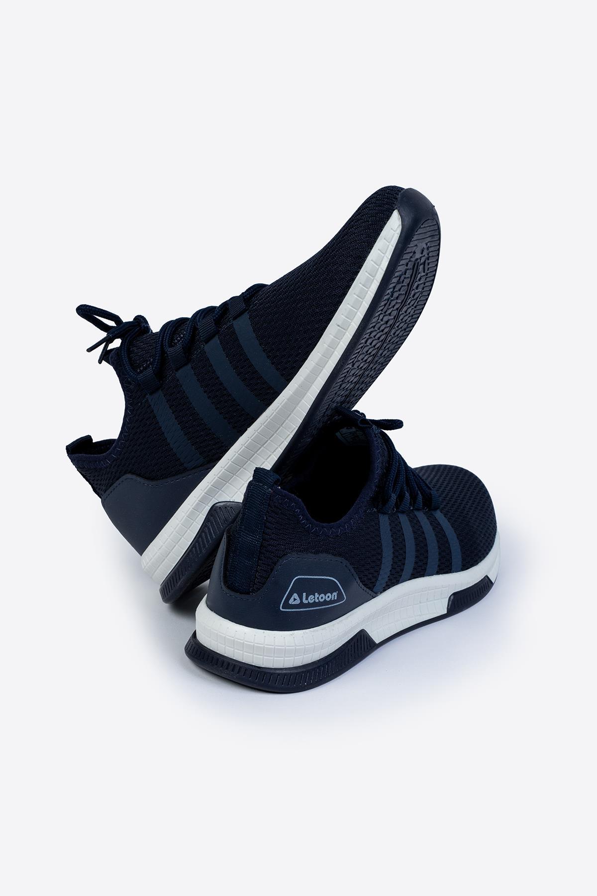 Letoon 2104 Unısex Lacivert Şeritli Spor Ayakkabı