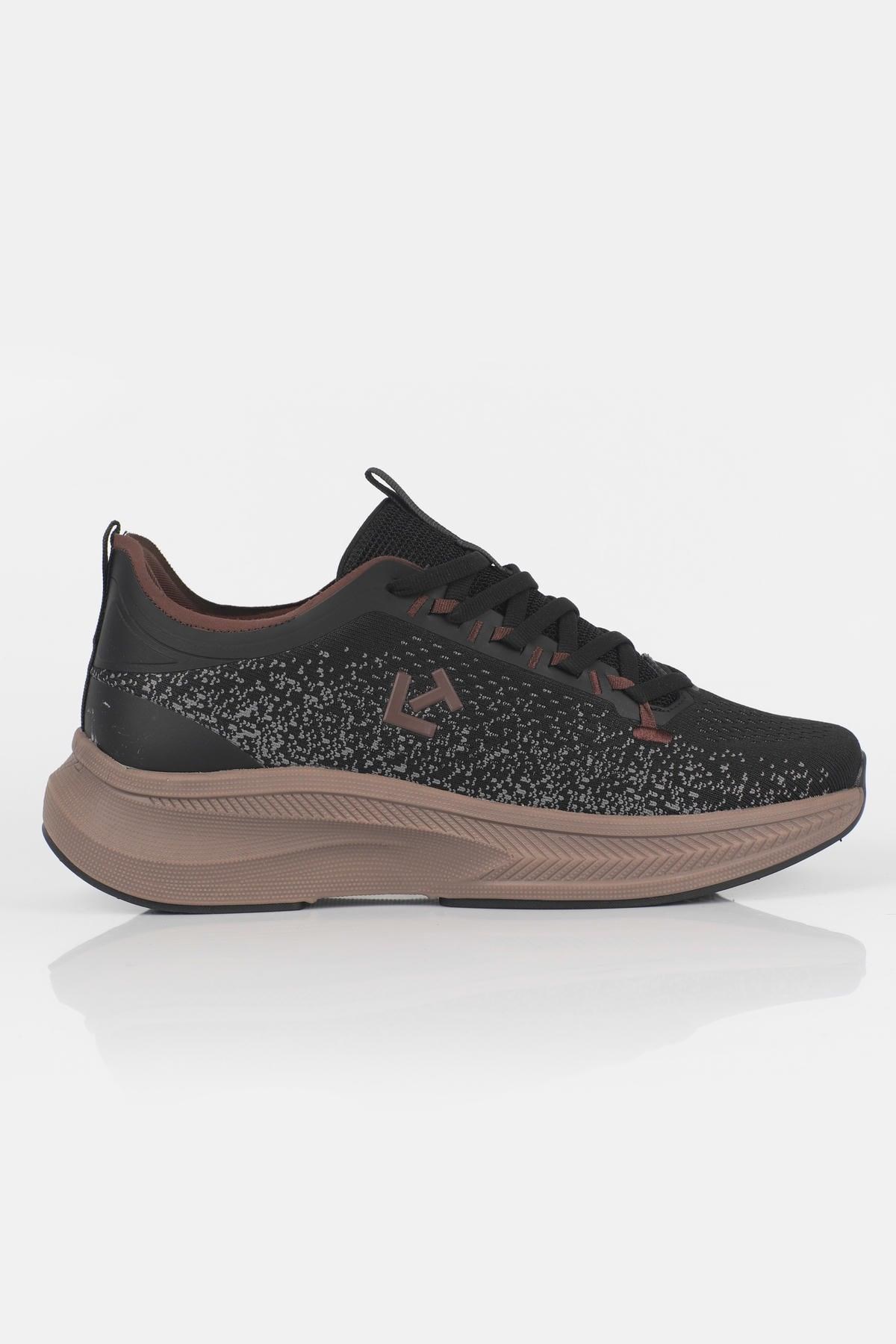Letoon MOVE-50 Unisex Yüksek Tabanlı Örgü Dokulu Günlük Sneaker Spor Ayakkab SİYAH
