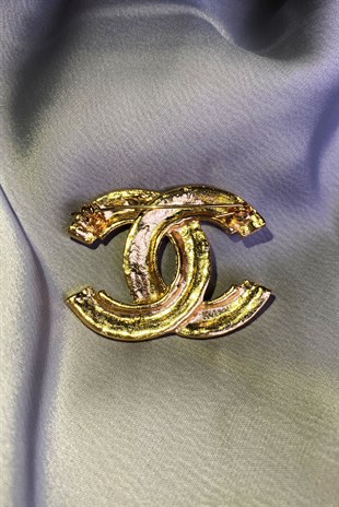 Chanel Model Baget Gümüş Broş