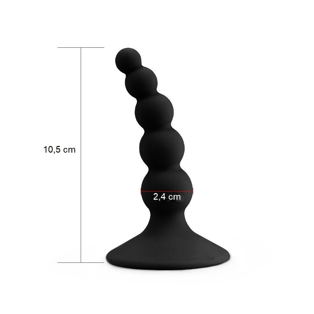 10,4 cm Vantuzlu Boğumlu Anal Plug