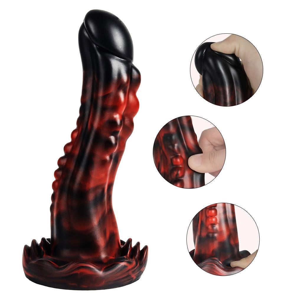 Belden Bağlamalı 21,5 cm Gerçekçi Kalın Dildo Penis - Monster43