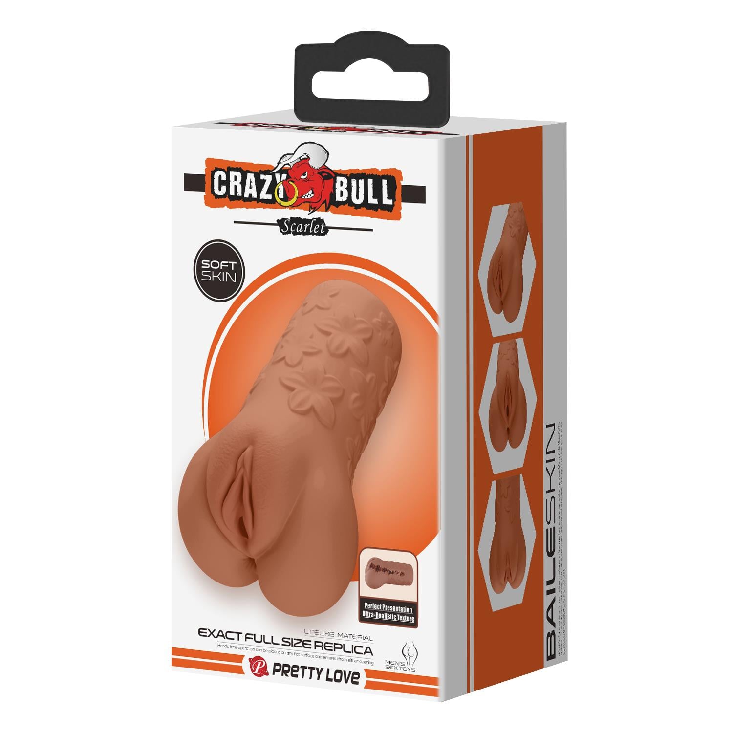 3 Boyutlu Gerçekçi Anal & Vajinal Masturbatör Melez - Scarlet