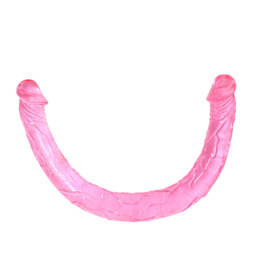 Double Dones 44 cm Çift Taraflı Jel Yumuşak Penis Dildo