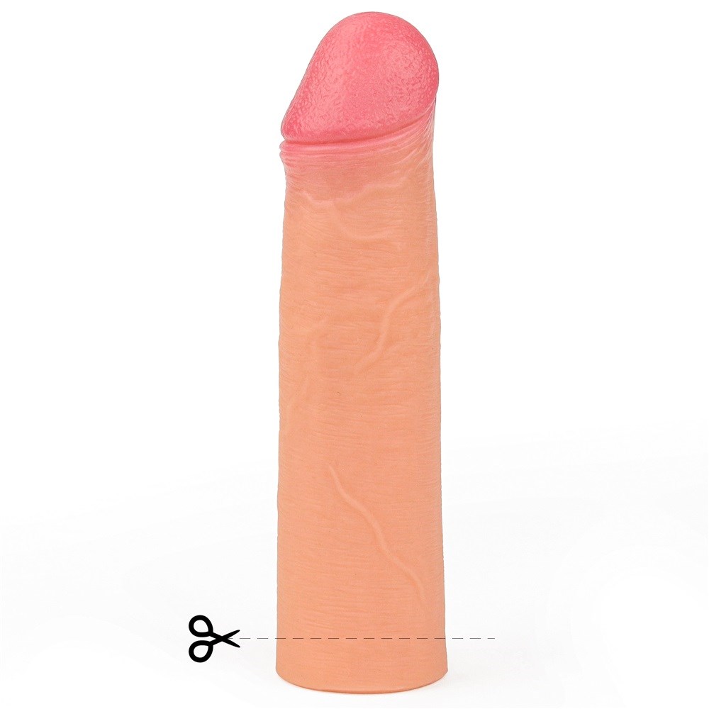 Nature Extender 5,5 cm Dolgulu Premium Ten Rengi Silikon Penis Kılıfı
