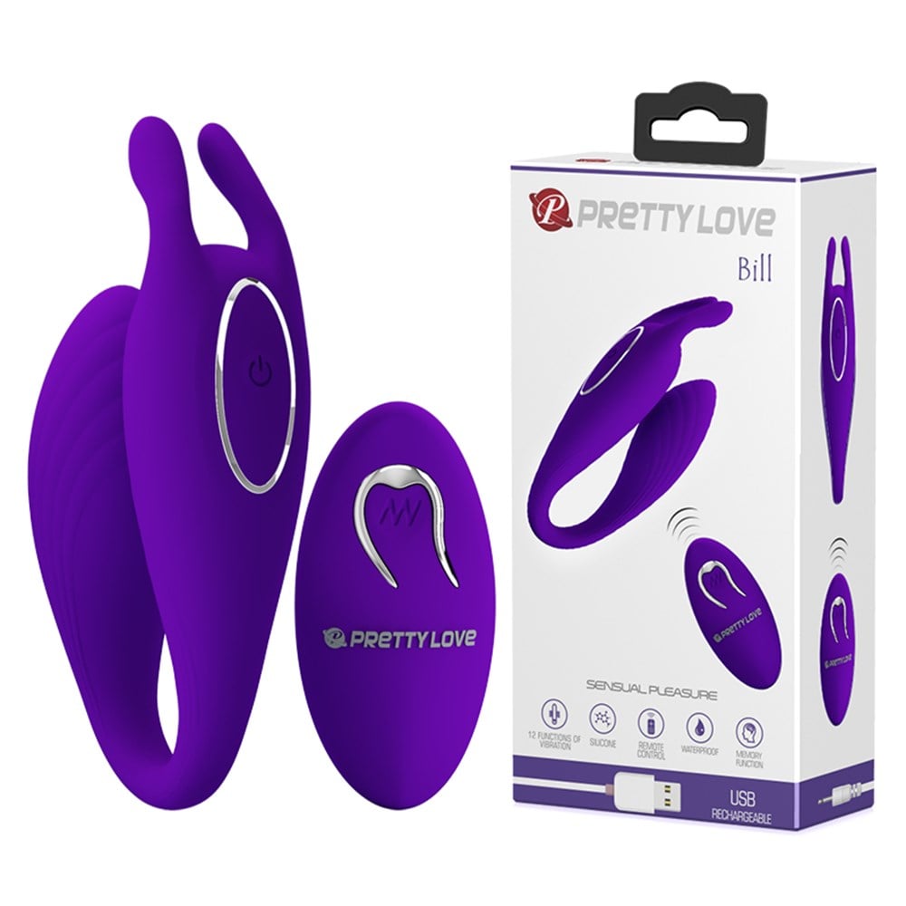 Pretty Love Bill USB Şarjlı 12 Titreşimli Uzaktan Kumandalı Tavşan Vibratör