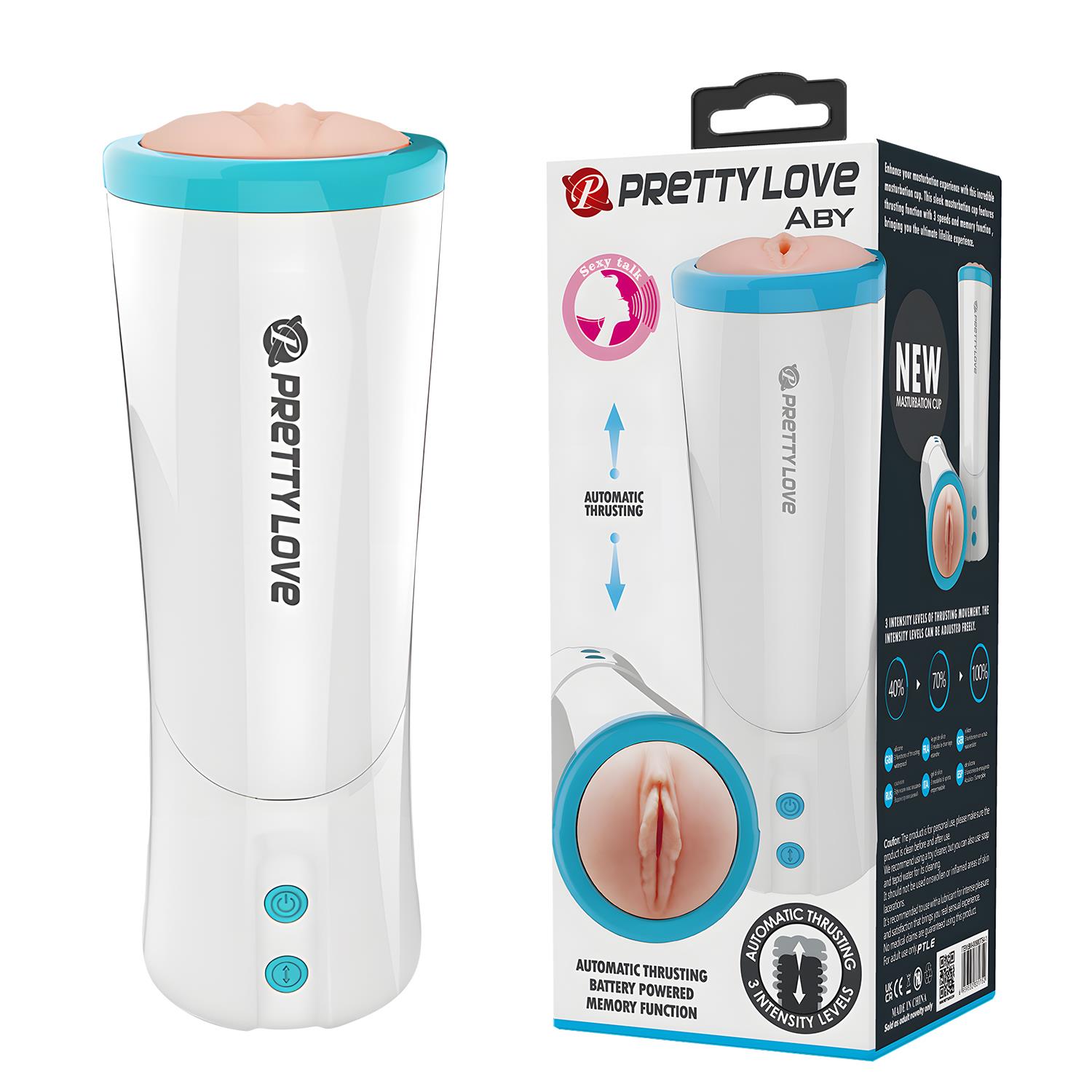Pretty Love Süper Emiş Güçlü 3 Kademeli Sesli Teknolojik Suni Vajina Mastürbatör