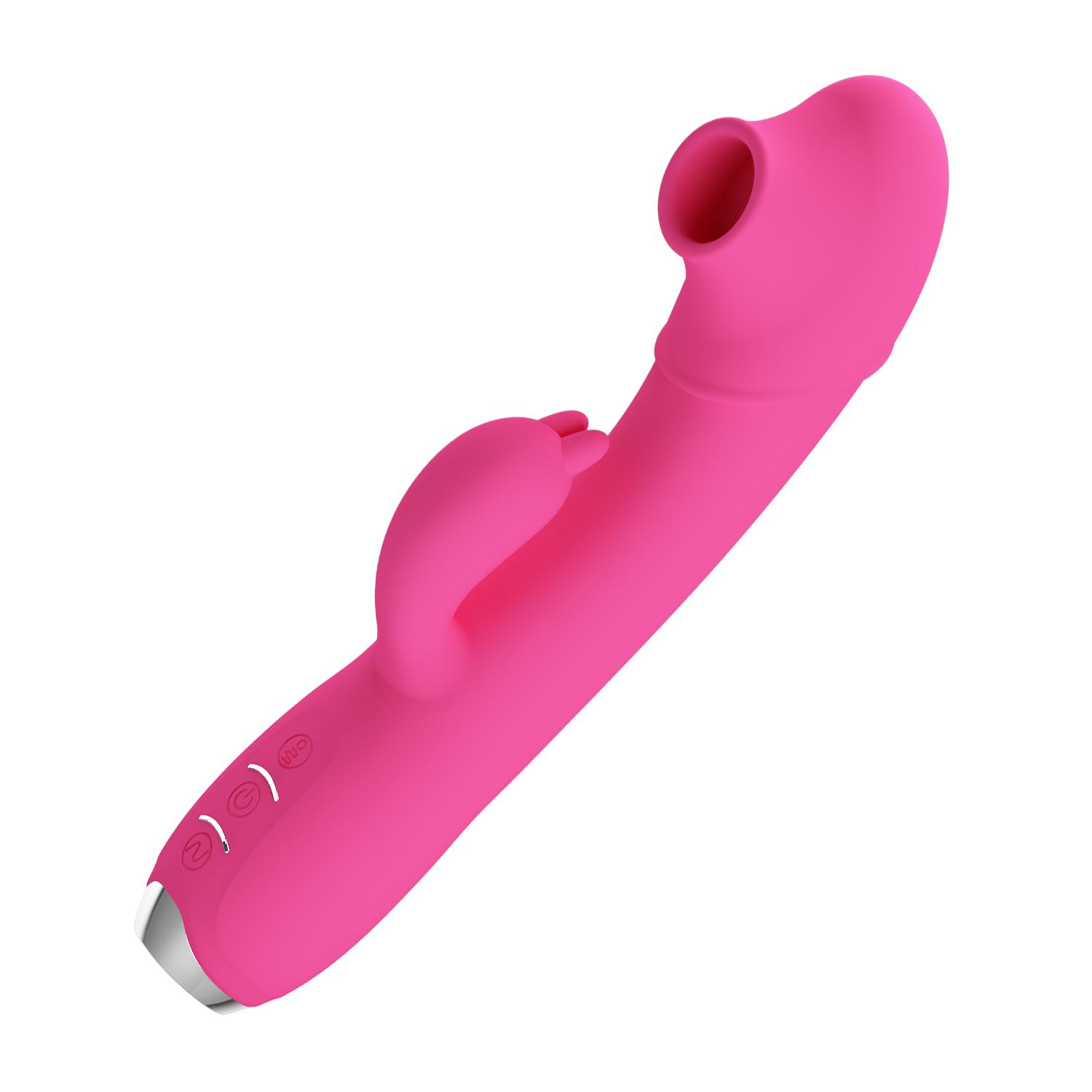 USB Şarjlı 3 Emme ve 12 Titreşim Fonksiyonlu 19,8 cm Teknolojik Vibratör- Regina