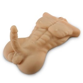 2 İşlevli Gerçek Ölçülerde Realistik 18 cm Penisli Erkek Vücut - Daniel