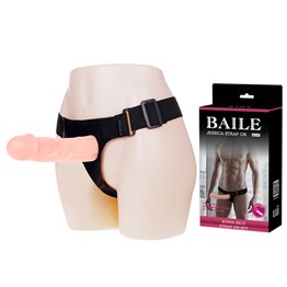 15,5 cm Belden Bağlamalı İçi Boş Protez Penis