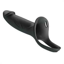 16,8 cm Belden Bağlamalı İçi Boş 4,2 cm Dolgulu Strapon Penis - Landon