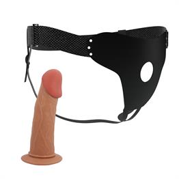 17,5 cm Belden Bağlamalı İçi Boş Protez Penis