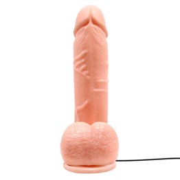 19,5 cm Belden Bağlamalı Gerçekçi Titreşimli Dildo Vibratör Penis