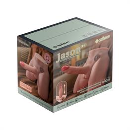 2 İşlevli Gerçekçi Ölçülerde Realistik İleri Geri Hareketli 17 cm Penisli Anal Girişli Erkek Vücut - Jason