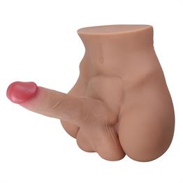 2 İşlevli Realistik 17,3 cm Penisli Anal Girişli Erkek Kalça - Rhyne