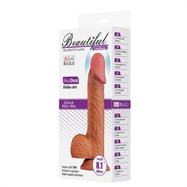 Belden Bağlamalı 20,6 cm Titreşimli Vibratör Realistik Penis Dildo - Catoblepas