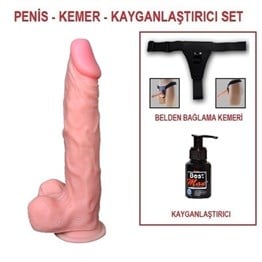 21 cm Belden Bağlamalı Gerçekçi Dildo Penis -Xuanyuan