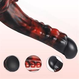 Belden Bağlamalı 21,5 cm Gerçekçi Kalın Dildo Penis - Monster43